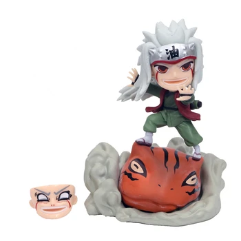 Anime Naruto Shippuden Gama Sennin Ero-sennin Jiraiya Gamabunta Orochimaru Tsunade PVC Veiksmų Skaičius, Kolekcines, Modelį, Žaislai, Lėlės
