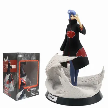 Anime Naruto Statula PVC Veiksmų Skaičiai 260mm Naruto Shippuden Akatsuki Konan Statulėlės Kolekcijos Modelis Žaislas