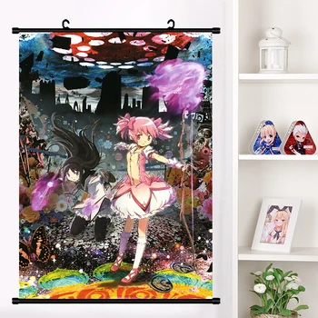 Anime Puella Magi Madoka Magica Miki Sayaka Kaname Sienos Pažymėkite Freskos Plakatas Sienos Kabo Plakatas Otaku Namų Dekoro Kolekcija Art