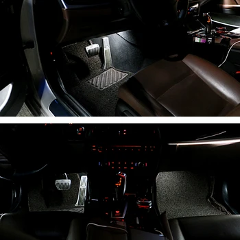 Aplinkos šviesos BMW F10 F30 yra f01 F02 F20 F21 F22 F23 F25 F26 F32 F48 peleninę atmosferą, LED lempa, automobilis kojoms apšvietimo interjeras