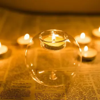 Apvalūs Tuščiaviduriai Kristalų, Stiklo, Žvakių Laikiklis Vestuvių Žvakidė Namų Dekoro Gyvenimo Kambario, Miegamasis Lašas Laivybos