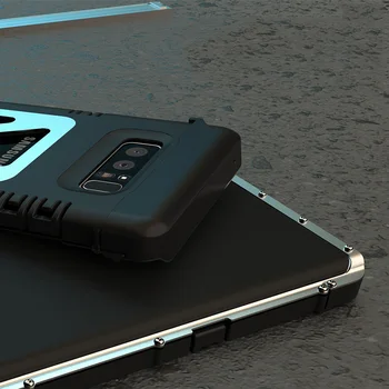Armor King Nerūdijančio Plieno Metalo Flip Case For Samsung Galaxy Note 8, S7 Krašto S6 S9 Plus atsparus smūgiams gaubtas S10 5G S8 Pastaba 10 5