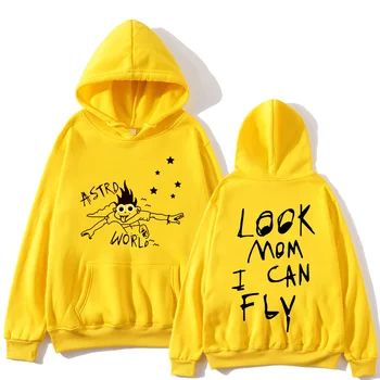 Astroworld Mama galiu skristi hoodie, geriausios kokybės hip-hop megztinis, moterų plius dydžio striukės, jaunimo mados palaidinukė prekės