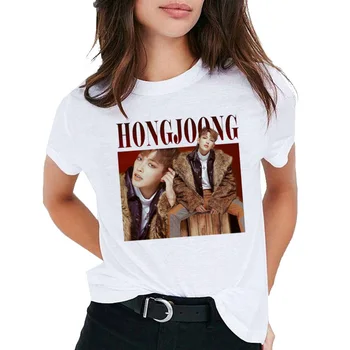 Ateez top marškinėliai moterims moterų kawaii hip-hop 90s ulzzang marškinėliai atsitiktinis marškinėlius tee marškinėliai drabužių harajuku korėjos streetwear