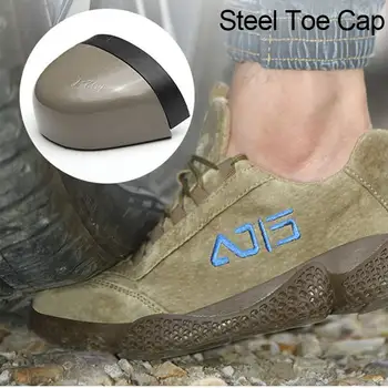 AtreGo Vyrų Batus Plieno Toe Statybos Apsauginė Avalynė Lengvas Anti-Sutriuškinti 3D atsparus smūgiams Patogus Darbo Sneaker