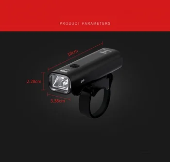 Atsparus vandeniui USB Įkrovimo Lempos 400lm LED Dviračio priekinis Žibintas Dviračių Žibintų Naktį Jojimo Reikmenys, Dviračių Bicicle