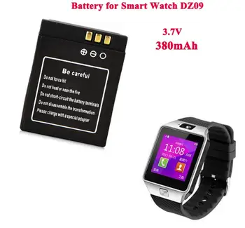 Aukštos Kokybės 1Pcs), 3,7 V 380mAh KSW-S6 RYX-NX9 SmartWatch Li-jonų polimerų baterija DZ09 A1 Smart Watch Baterija