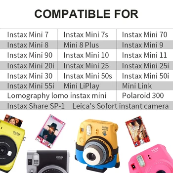Aukštos qulaity 10 Originalus Fujifilm Instax Momentinių Spalvos Plėvelės Juostele Mini 7s 8 25 50s 90 SP-1, SP-2 LOMO foto kamera