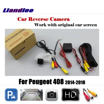 Auto galinio vaizdo Grįžtamieji Parkavimo Kamera Peugeot 408 m. m. 2016 M. 2017 M. 2018 M. Galinio vaizdo Kamera Dirbti su Carmera Gamyklos Ekrane