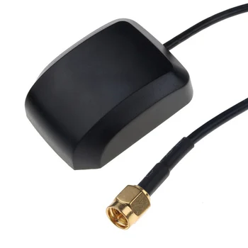 Automobilinis GPS Imtuvas SMA Conector 3M kabelis GPS Antena, automobilio Auto antenos adapteris, skirtas DVD Navigacijos Naktinio Matymo Kamera