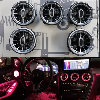 Automobilio Konsolės prietaisų Skydelio LED AC Būklės, Aplinkos, Šviesos, Oro Išleidimo Mercedes-Benz C/GLC klasės W205 X253 Turbo Spalvų dekoratyviniais