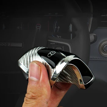 Automobilio Raktas Padengti Raštas Apsaugos Reikmenys TPU Anglies Pluošto Automobilio Raktas Atveju Auto VW Golf-7 Tiguan-L POLO