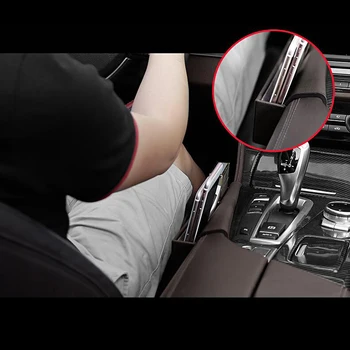 Automobilio Stilius Vidinės Pavarų Perjungimo Pusėje Saugojimo lango Turėtojas Telefono Dėžutės dangtis, Skirtas BMW 5 Serijos F10 F18 G30 Kairėje ratai Priedai