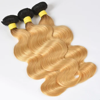BAISI Plaukų Brazilijos Kūno Bangos Plaukai Priauginimui 1B/#613 Blond Remy Plaukų Pynimas Žmogaus Plaukų