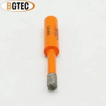 BGTEC 5vnt Dia 6mm Dulkių Brazed Deimantiniai grąžtai Mūrui, grąžtai core bitų Sauso gręžimo bitai su apvaliu kotu