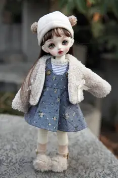 BJD Doll drabužius, kurie tinka 1-6 dydis dažnai tiktų pliušinis žiemos bear park lėlės priedai