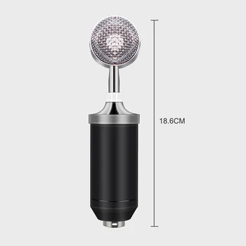 BM-8000 Kondensatoriaus Mikrofonas Rinkinys 3.5 MM Įrašymo Mic Kalbasi Dainavimo Mikrafon Su Trikoju Mikrofonas Rinkiniai