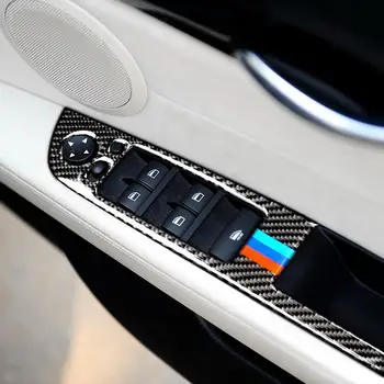 BMW Z4 E89 2009-M. Anglies Lango Kėlimo Kontrolės Lipdukai Lango Jungiklis Kadrų Porankiu Skydelio Dangtelį Interjero Automobilių Reikmenys