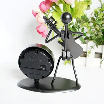 BOLAFYNIA Muzikos instrumentas, amatų, mados metalo geležinis žmogus laikrodžio modelis žaislas, Kalėdų, gimtadienio dovana Amatų apdaila
