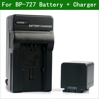 BP-727 BP727 BP 727 Skaitmeninio Fotoaparato Baterija ir Kroviklis Canon HF R50, R60 R70 R80 R300 R400 R500 R600 R800 M50 R606 R706