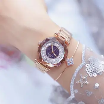 BS Naujų Moterų, Prabangos Prekės ženklo Žiūrėti Deimantas, Kvarcas Ponios Vandeniui Laikrodis Moterų Mados Atsitiktinis Laikrodžiai Laikrodis Reloj Mujer 2019