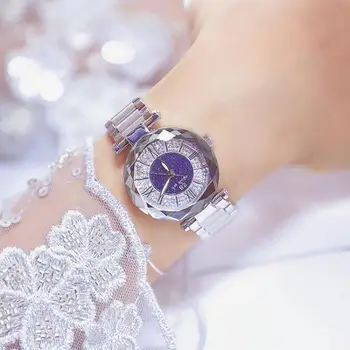 BS Naujų Moterų, Prabangos Prekės ženklo Žiūrėti Deimantas, Kvarcas Ponios Vandeniui Laikrodis Moterų Mados Atsitiktinis Laikrodžiai Laikrodis Reloj Mujer 2019