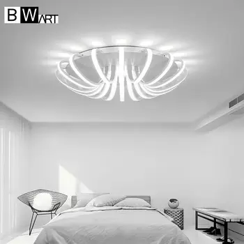 BWART Balta Juoda Didelės Galios LED Lubų Liustra Gyvenimo Kambario, Miegamasis Namų Modernios Led Šviestuvo Lempų Šviestuvas