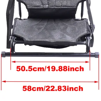 Baidarėmis, Baidarių Pagalvėlė Aliuminio Kėdžių Sėdynės Sėdėti Ant Sėdynės Atlošas Pripučiamas Valtis Lengvas Sulankstomos Kėdutės su Nugaros atrama