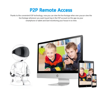 Balti Kūdikio stebėjimo HD 1080P Debesis Home Security IP Kameros Robotas Intelligent Auto Stebėjimo Kamera, WiFi Bevielis Kūdikių Telefono YCC365