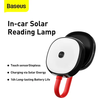 Baseus USB Saulės Lempa-automobilių Įkrovimo LED Lemputė USB Įtaisą Namų Miegamojo Spinta, Virtuvės Spinta Skaitymo Šviesa