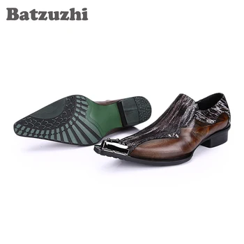 Batzuzhi Limited Edition Japonijos Tipas Mados vyriški Odiniai Batai Nurodė Kojų Odos Suknelė Bateliai Vyrai Aukšto Inreased Avalynę!