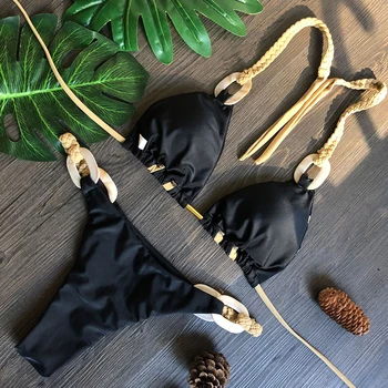 Be-X Seksualus dviejų dalių maudymosi kostiumėlį moteris Pynimo tvarstis maudymosi kostiumėliai moterims 