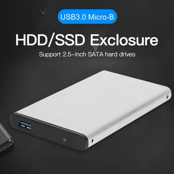 Be įrankių HDD SSD Kietąjį Diską, 7 Langelyje+15Pin SATA Į USB 3.0 Išorinis Kietasis Diskas 2.5