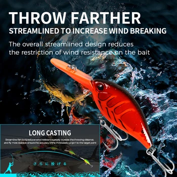 Bearking karšto modelis, A+ žvejybos masalas suku 64mm 16g 6colors rinktis nardymo 2.5-3.2 m. žvejybos reikmenys sunku masalas