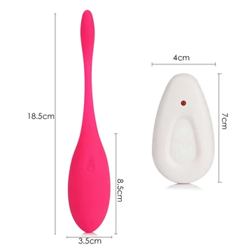 Belaidis Nuotolinio Valdymo Vibracija Kulka Kiaušinių Vibratorius, Sekso Žaislai Moteris USB Įkrovimo Klitorio Stimuliatorius Makšties Masažo Kamuolys
