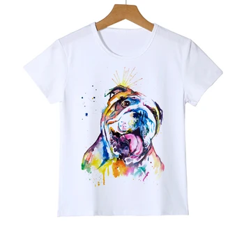 Berniukų/Mergaičių Vasaros Hip-Hop Print t-shirt kompoto Mielas Šuo Spausdinami 3D marškinėliai Topai Vaikai Tees Unisex Viršuje Tee