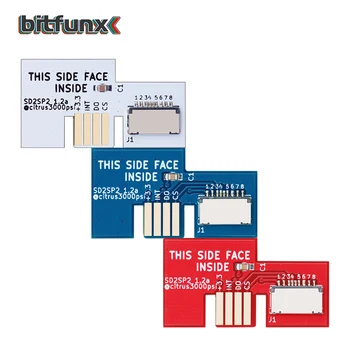 Bitfunx SD2SP2 Adapteris TF Card Reader Pakeitimas + Šveicarijos Įkrovos Diskas Mini DVD Nintendo Gamecube NGC NTSC