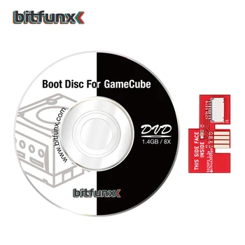 Bitfunx SD2SP2 Adapteris TF Card Reader Pakeitimas + Šveicarijos Įkrovos Diskas Mini DVD Nintendo Gamecube NGC NTSC