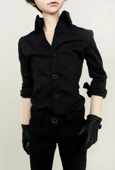 Bjd doll drabužiai kostiumas kostiumas, juodi marškinėliai + kelnės 1/4 1/3 gali būti pritaikytas dydis