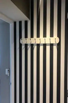 Black&White Vertikaliai Dryžuotų Tapetų (5 m2), Namo Apdaila Už Kambarį Miegamasis Fone Sieninis Dengiamasis Modernia Prabanga