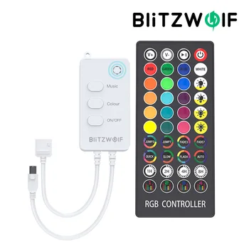 BlitzWolf BW-LC1 DC12V bluetooth WiFi RGB LED Juostos Valdiklis Su 40Keys Smart Nuotolinio Valdymo Dirbti su Alexa, Google 