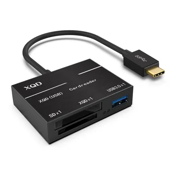 C tipo Su XQD SD Card High Speed Kortelių Skaitytuvas, USB 3.0 Didelio Greičio Fotoaparato Kompiuterio Komplektas Adapteris, skirtas 