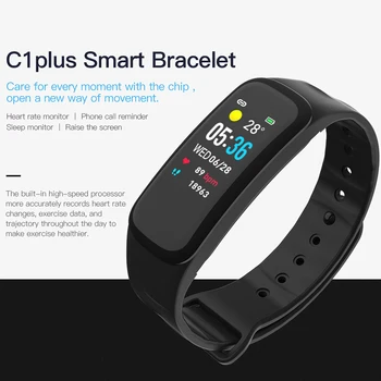 C1 PLIUS Wearfit Smart Apyrankę Žiūrėti kraujospūdžio Matavimas, Širdies ritmo Monitorius Cardiaco Fitness Tracker Smart Apyrankė