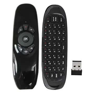 C120 Multi-Language 2.4 G Air Mouse Belaidė Klaviatūra Judesio Jutiklio IR Nuotolinio Mokymosi Kontrolės USB Imtuvas Smart TV BOX