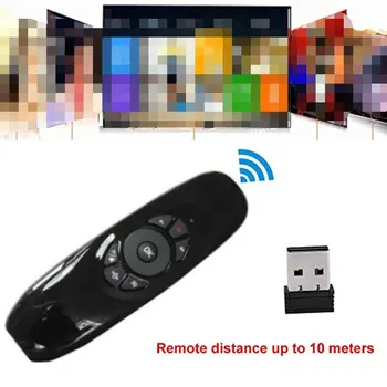 C120 Multi-Language 2.4 G Air Mouse Belaidė Klaviatūra Judesio Jutiklio IR Nuotolinio Mokymosi Kontrolės USB Imtuvas Smart TV BOX