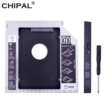 CHIPAL Aliuminio SATA su PATA IDE 2nd HDD Caddy 12.7 mm 2.5