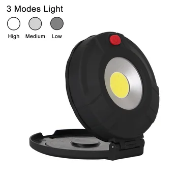 COB LED Darbo Lempa, 8 Raudona Šviesa+COB Baltos Šviesos LED Žibintuvėlis Magnetas Darbo, Šviesos, Žibintuvėlis, Maitinamas AAA Lauko