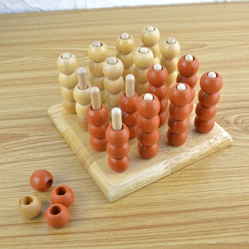 Candice guo! Linijos keturių 3D linijos prijungti iki keturių žaislas įdėti 4 granulių linija šachmatų suaugusiųjų vaikų darbalaukio švietimo medinis žaislas 1p