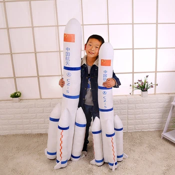 Candice guo! kūrybos pliušinis žaislas Kinijos space shuttle raketų modelis KN-5 minkšti kimštiniai pagalvėlės, pagalvės, gimtadienio, Kalėdų dovana 1pc