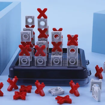 Candice guo plastiko žaislas kosmoso šachmatų XO stiliaus linija keturių žaidimo žvalgybos juokinga 3D prijungti 4 blokuoti kūdikio gimtadienio dovana 1set